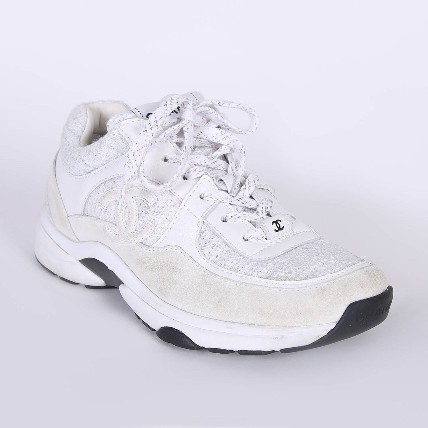 CC Logo Sneaker 'White Silver' Wmns