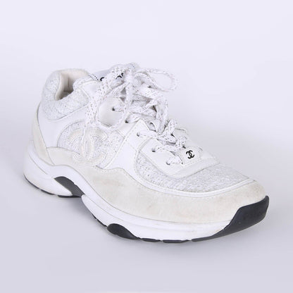 CC Logo Sneaker 'White Silver' Wmns