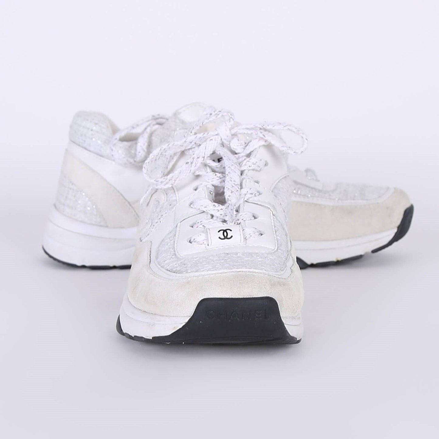 CC Logo Sneaker 'White Silver' Wmns