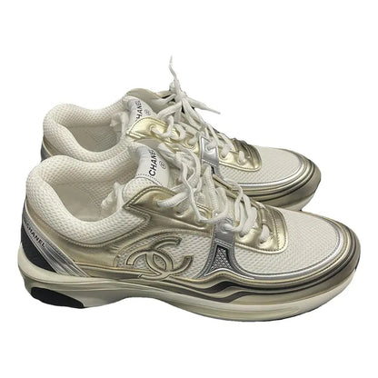 CC Logo Sneaker 'White Silver' Wmns